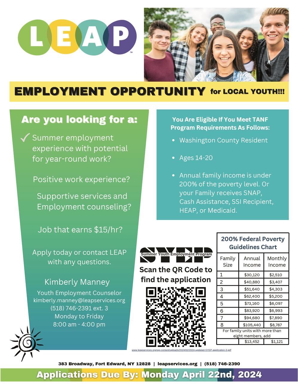 LEAP Employment Opportunity